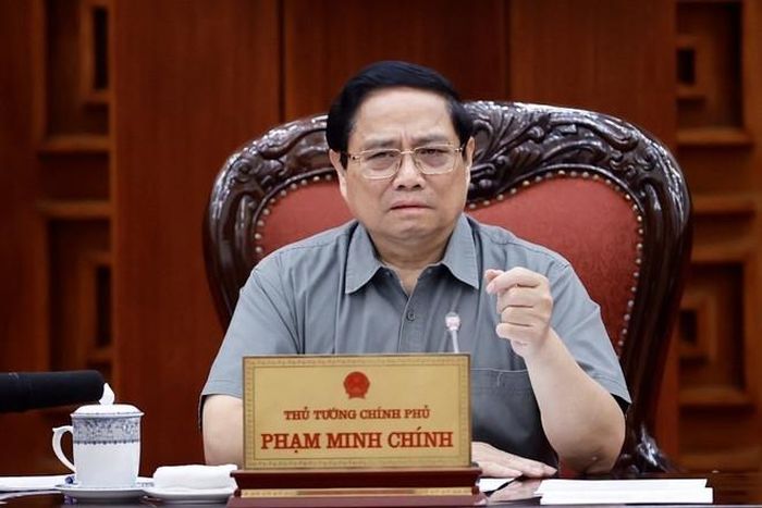  Thủ tướng Phạm Minh Chính chủ trì họp Thường trực Chính phủ về bảo đảm cung ứng điện, năng lượng. (Ảnh: Dương Giang/TTXVN) 