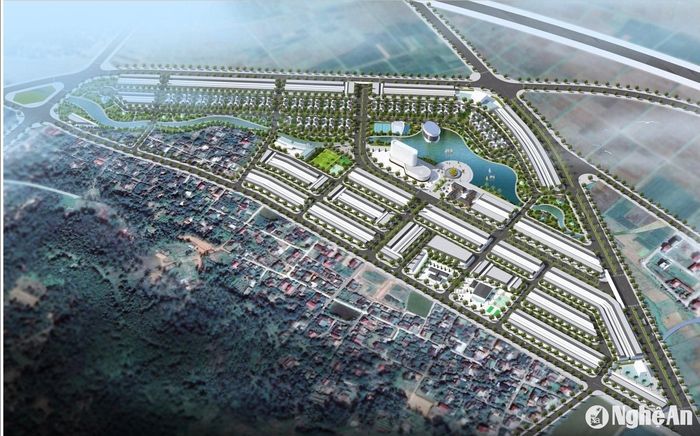 Phối cảnh một khu đô thị tại thị trấn Nam Đàn. Ảnh tư liệu minh họa Trân Châu