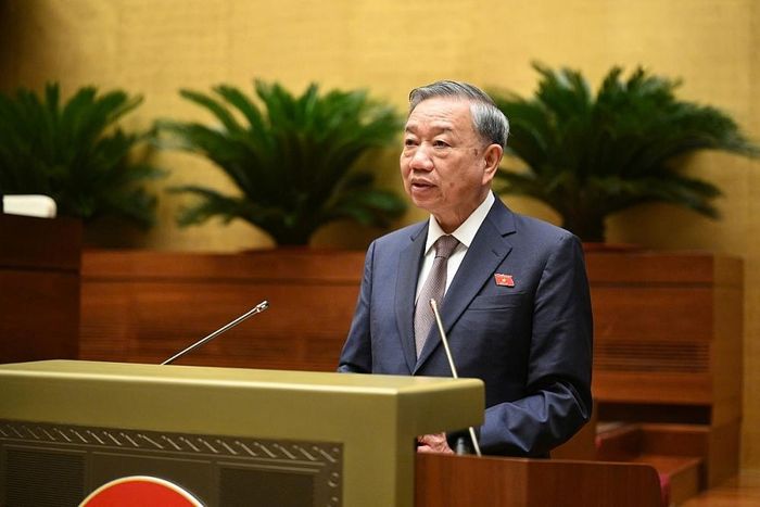 Chủ tịch nước, Tổng Bí thư Tô Lâm phát biểu tại Phiên khai mạc Kỳ họp thứ 8, Quốc hội khóa XV. (Ảnh: Quốc hội)