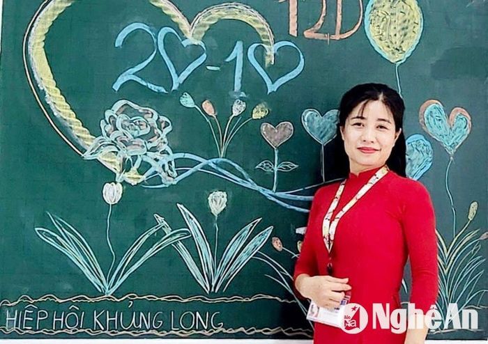 Cô giáo Đặng Thị Dịu - giáo viên Trường THPT Nghi Lộc 3. Ảnh: Mỹ Hà