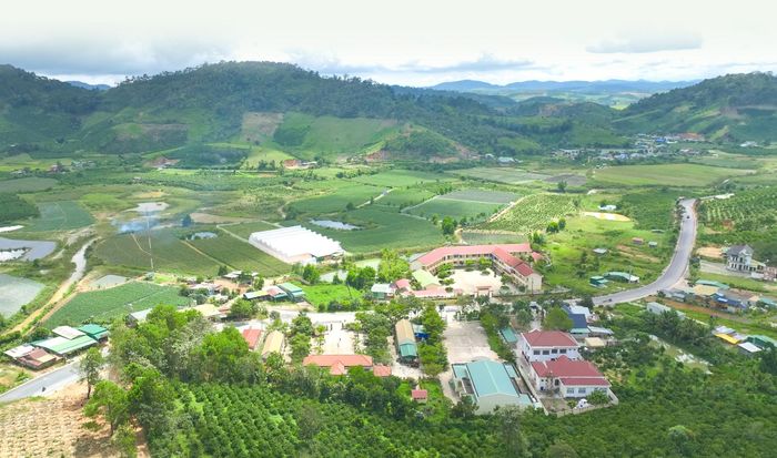 Vùng nông thôn mới ở xã Đạ Quyn, huyện Đức Trọng