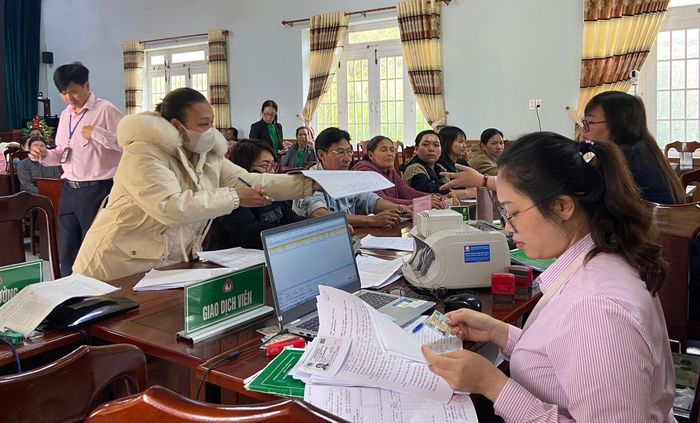Hoạt động Điểm giao dịch xã của Phòng Giao dịch Ngân hàng Chính sách xã hội huyện Đơn Dương