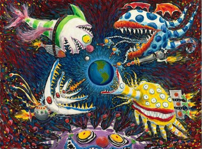 Một bức tranh của Tim Burton vào năm 1996