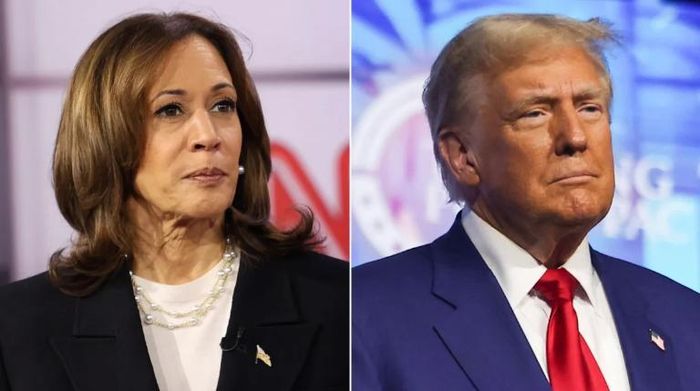 Phó Tổng thống Kamala Harris và cựu Tổng thống Donald Trump. Ảnh: CNN