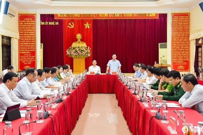 Quang cảnh cuộc làm việc. Ảnh: TL