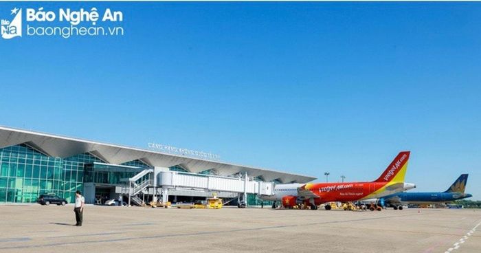 Cảng hàng không quốc tế Vinh. Ảnh tư liệu: Báo Nghệ An