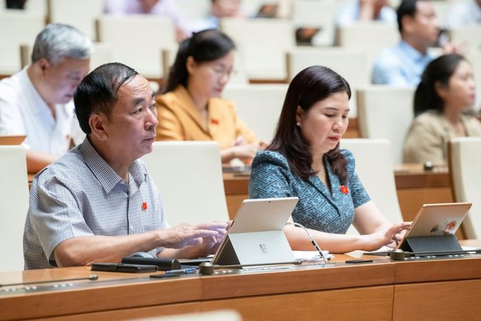 Các đại biểu dự phiên họp Quốc hội sáng 1/11. Ảnh: Phạm Thắng
