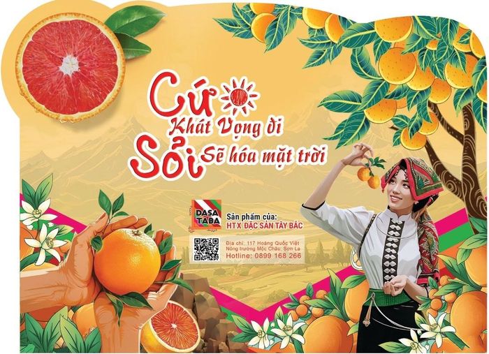 Tem bao bì cam cara Mộc Châu
