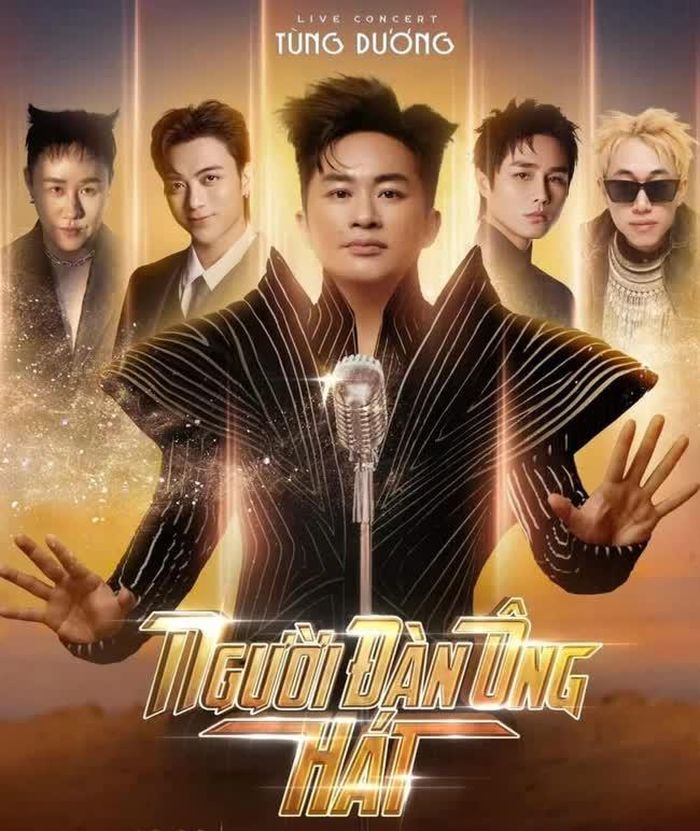 Tùng Dương (chính giữa) và các nghệ sĩ sẽ tham gia “Tùng Dương - Người đàn ông hát” tại Hà Nội