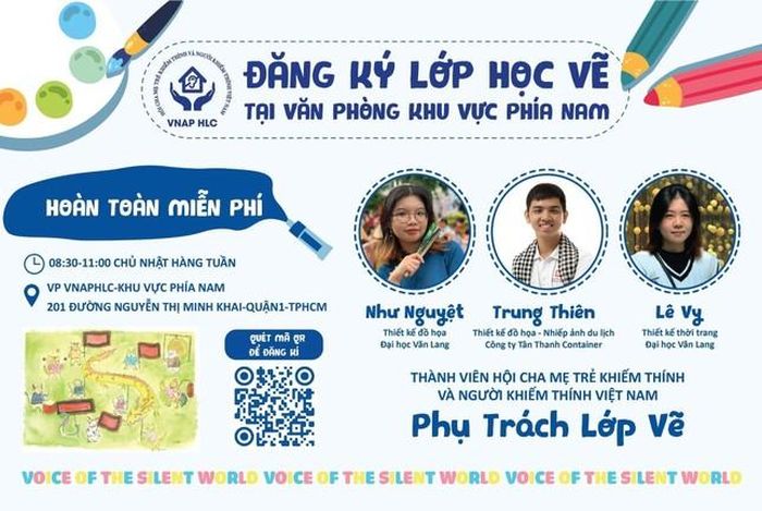 Như Nguyệt tham gia nhiều lớp dạy vẽ miễn phí cho trẻ.