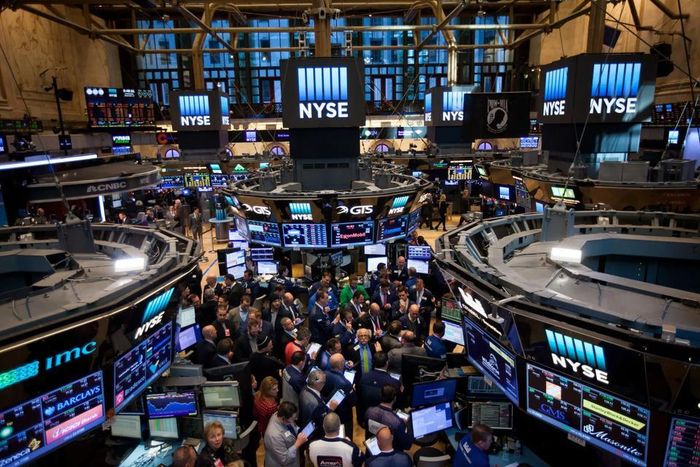 Sàn giao dịch chứng khoán New York. Ảnh: Bloomberg.