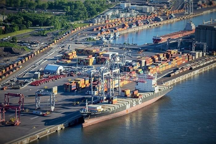 Cảng Montreal tại Canada. Ảnh: BNEWS phát