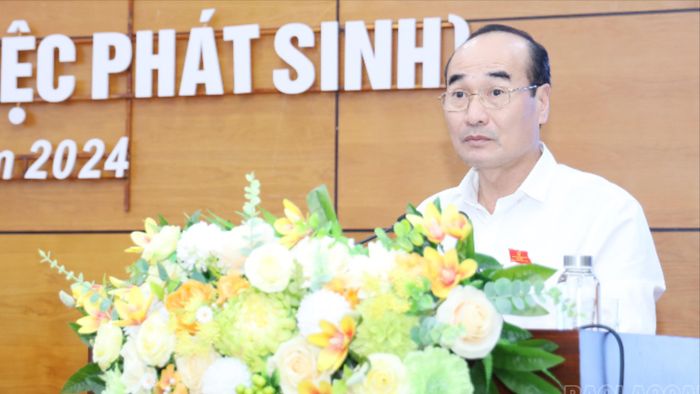  Đồng chí Vũ Xuân Cường, Phó Bí thư Thường trực Tỉnh ủy, Chủ tịch HĐND tỉnh phát biểu khai mạc kỳ họp. 