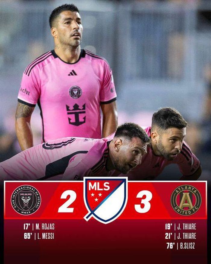 Inter Miami thua 2-3