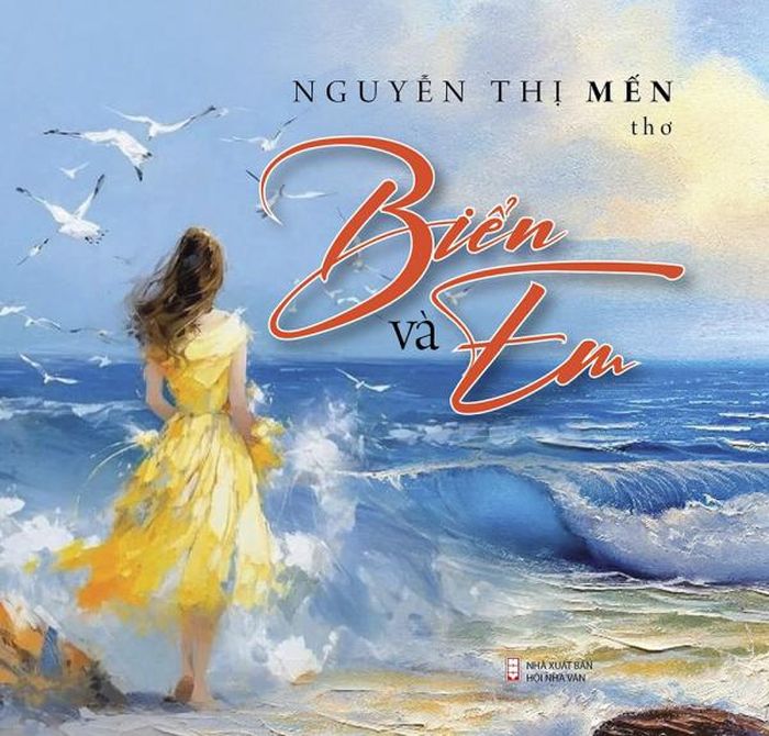 Bìa tập thơ "Biển và em" của Nguyễn Thị Mến.