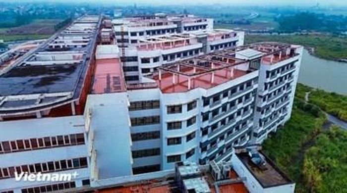 Bệnh viện Bạch Mai cơ sở 2 ở Hà Nam chưa được đưa vào sử dụng sau khi khởi công từ năm 2015. Ảnh:Vietnam+