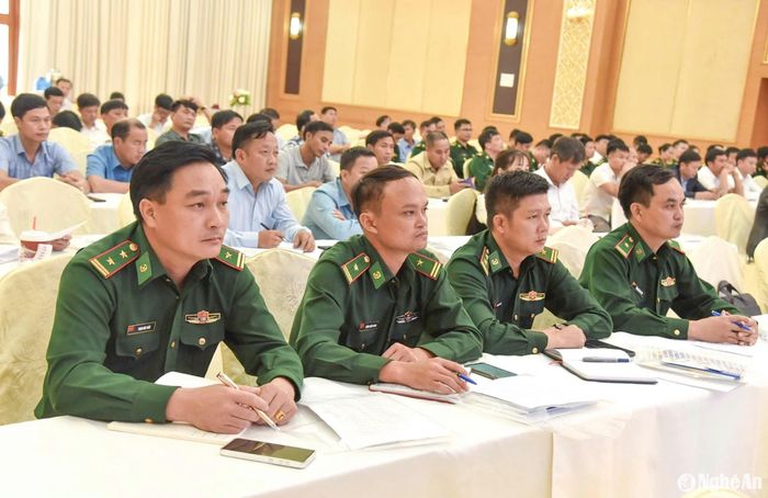Đại diện lực lượng vũ trang tỉnh Thanh Hóa tham dự hội nghị. Ảnh: TL