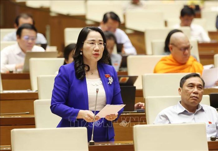 Đại biểu Nguyễn Thị Thủy, Đoàn ĐBQH tỉnh Bắc Kạn. Ảnh: TTXVN