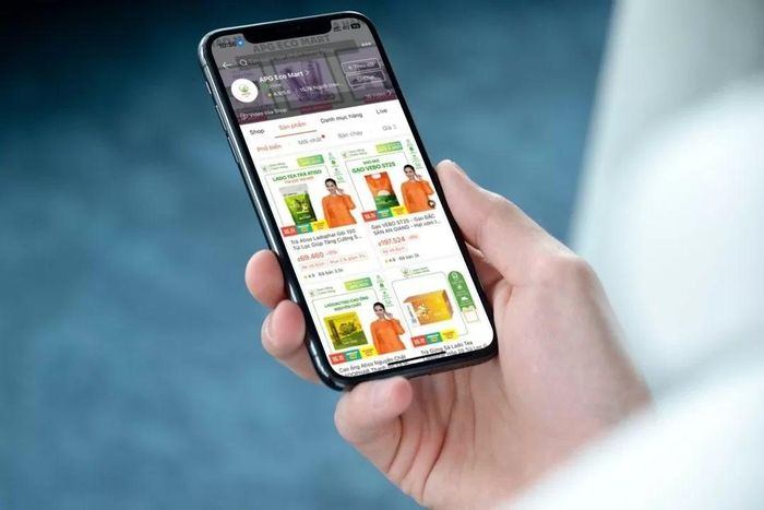 Các sản phẩm chủ lực của APG ECO như gạo VEBO ST25, trà atiso,... đều bán rất chạy trên nền tảng Shopee