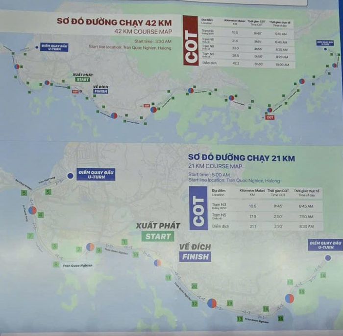  Sơ đồ Giải chạy Marathon Quốc tế Di sản Hạ Long 2024. 