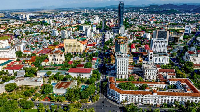 Đô thị Huế nhìn từ trên cao. Ảnh: Đ.H.