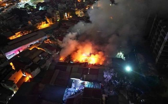 Khu vực nơi xảy ra vụ cháy.