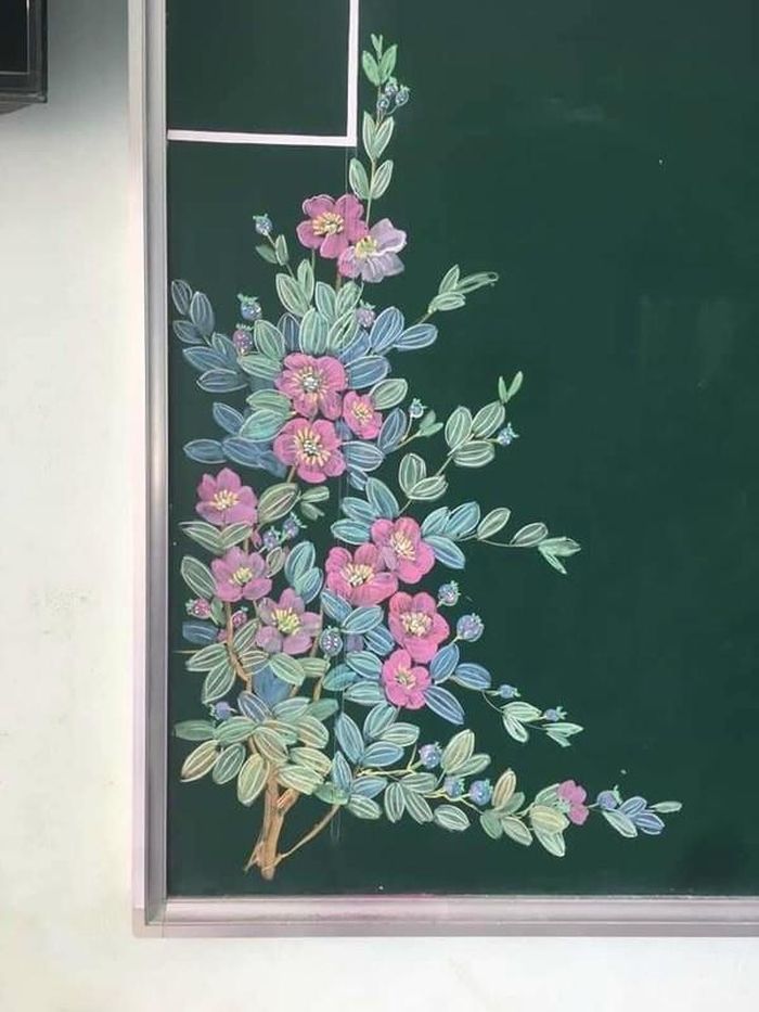 Những góc bảng gợi nên không khí ấm áp, hân hoan của ngày lễ tri ân thầy cô.