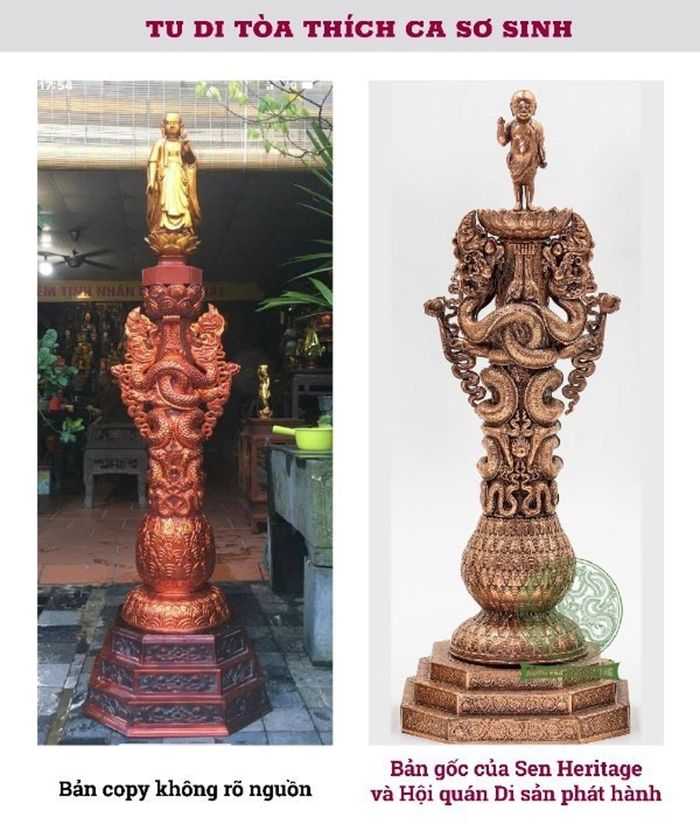  Sản phẩm của Sen Heritage bị làm nhái trên thị trường. Ảnh: Sen Heritage cung cấp 