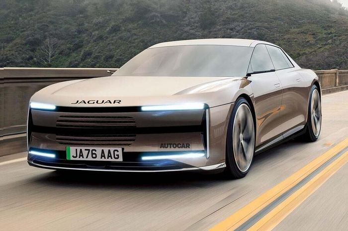 Bản dựng thiết kế mẫu xe điện Jaguar thế hệ mới thực hiện bởi trang Autocar.