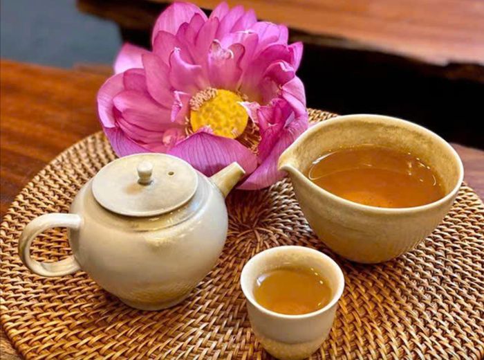 Trà sen. Ảnh: PV