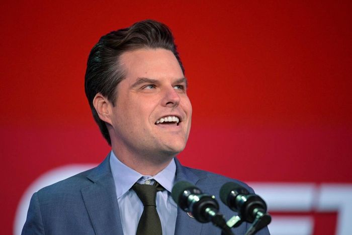 Ông Donald Trump đề cử Matt Gaetz giữ chức Bộ trưởng Tư pháp Mỹ. Ảnh: Internet