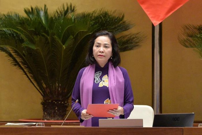 Phó Chủ tịch Quốc hội Nguyễn Thị Thanh điều hành phiên họp. Ảnh: Hồ Long