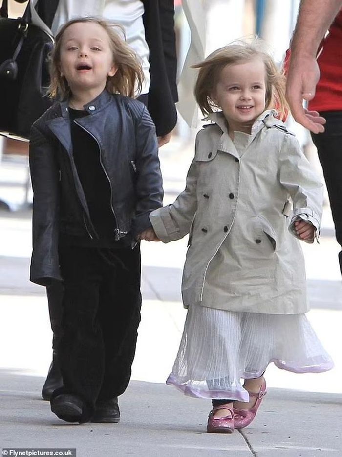 Angelina và Brad đã chào đón cặp song sinh Knox và Vivienne vào tháng 7/2008 tại Nice, Pháp. Họ được nhìn thấy vào năm 2012