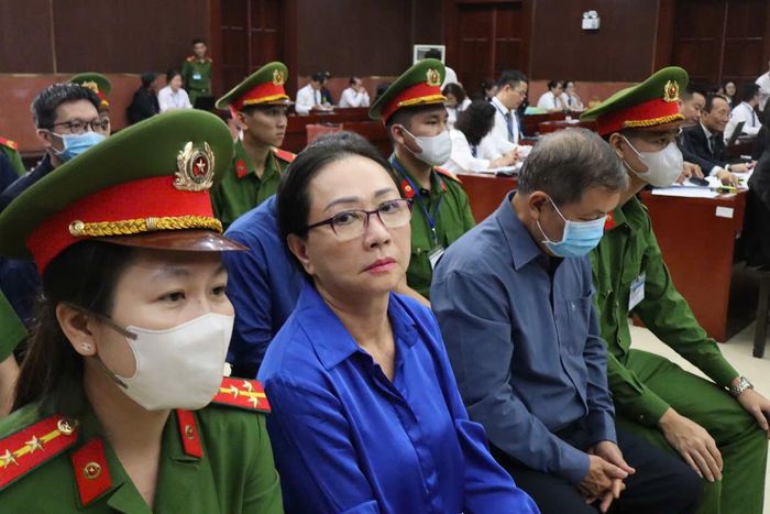 Bà Trương Mỹ Lan tại phiên tòa. Ảnh: Tân Châu