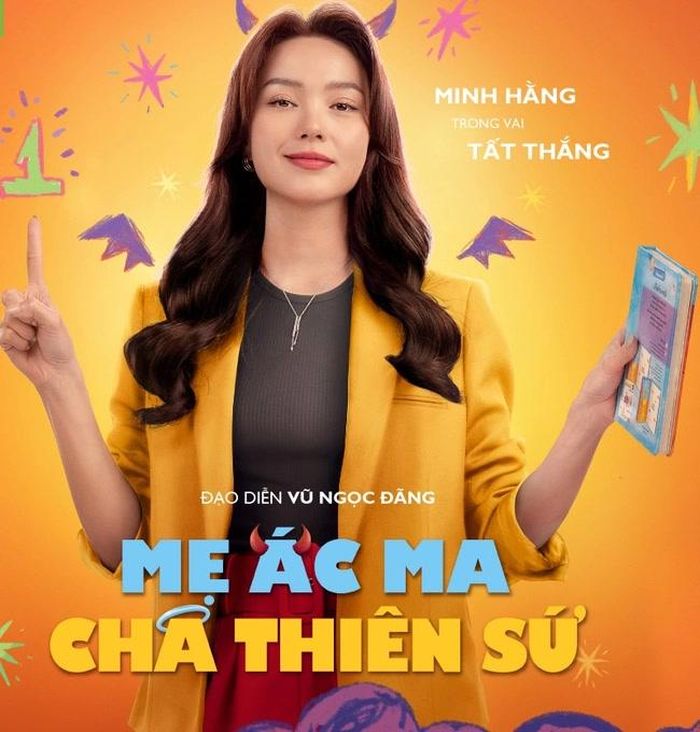Vai nữ chính của phim có tên Võ Tất Thắng được giao cho Minh Hằng. Cô thành bà mẹ "điên đầu" trong giai đoạn con bước vào tiểu học. (Ảnh: Internet)