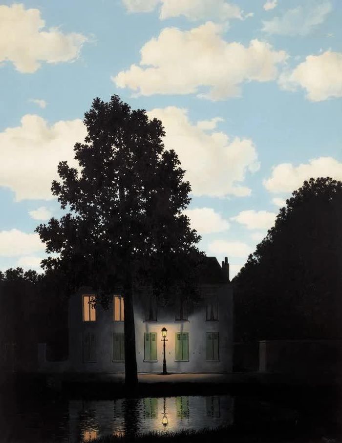 Tác phẩm “L’empire des lumìeres” (1954) của René Magritte