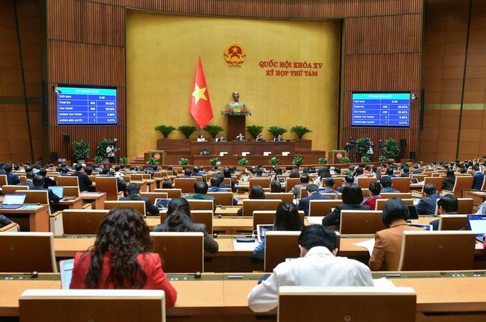 Quốc hội biểu quyết thông qua Luật sửa đổi, bổ sung một số điều của Luật Sĩ quan Quân đội Nhân dân Việt Nam.