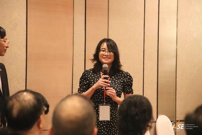 TS. Đinh Thanh Hương, Giám đốc điều hành Tri thức và Dự án của AVSE Global, chia sẻ tại sự kiện. (Nguồn: AVSE Global)
