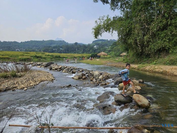 Cầu treo Mường Đeng (Yên Thắng, Lang Chánh). Ảnh Việt Bắc (TP Thanh Hóa).
