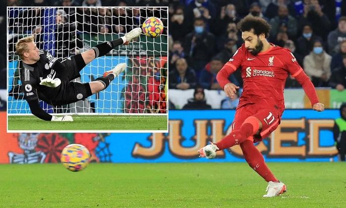 Salah bị cản phá cú sút 11 mét trong trận thắng Real Madrid 2-0. Ảnh: GETTY.