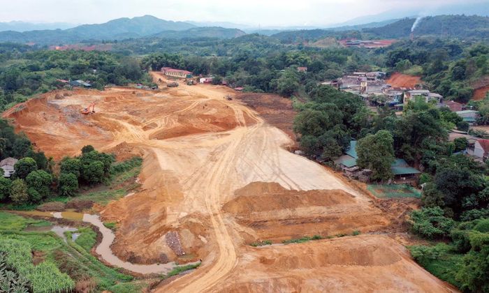  Mặt bằng xây dựng khu hành chính mới xã Thống Nhất đang hình thành. 