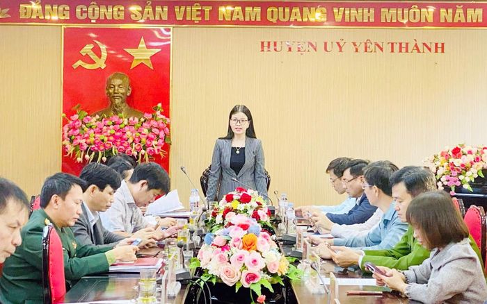 Toàn cảnh hội nghị. Ảnh: TTVHTT Yên Thành