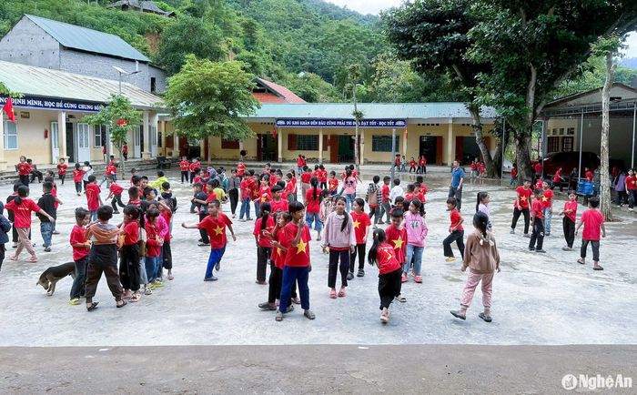 Trường Tiểu học xã Lượng Minh (huyện Quế Phong). Ảnh: CSCC