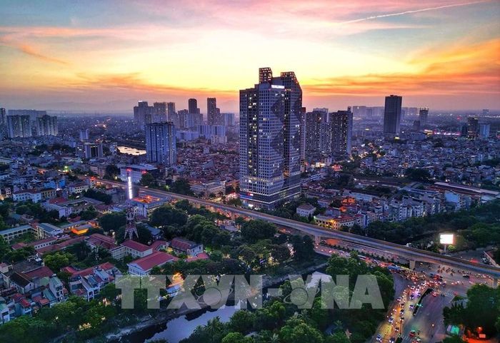 Một góc trung tâm quận Hà Đông, Hà Nội. Ảnh: Tuấn Anh - TTXVN