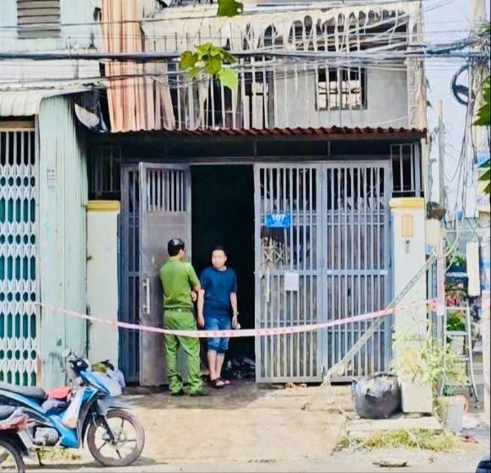  Công an có mặt tại hiện trường 