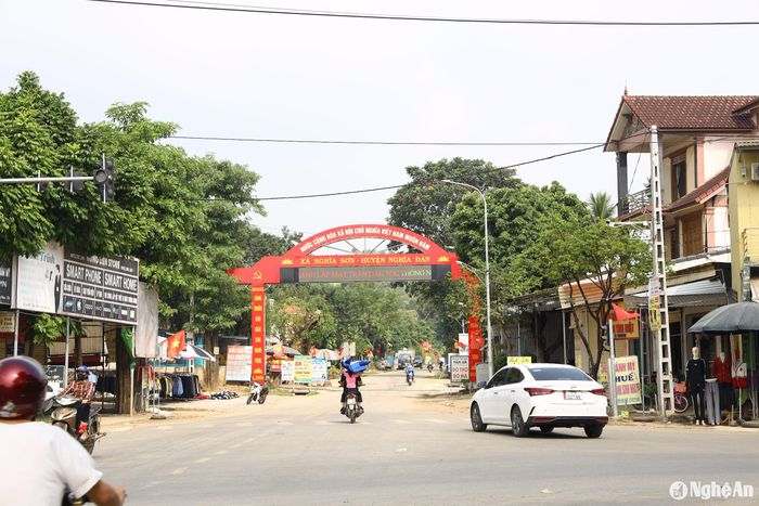 Đường vào xã Nghĩa Sơn (Nghĩa Đàn). Ảnh: Nguyên Nguyên