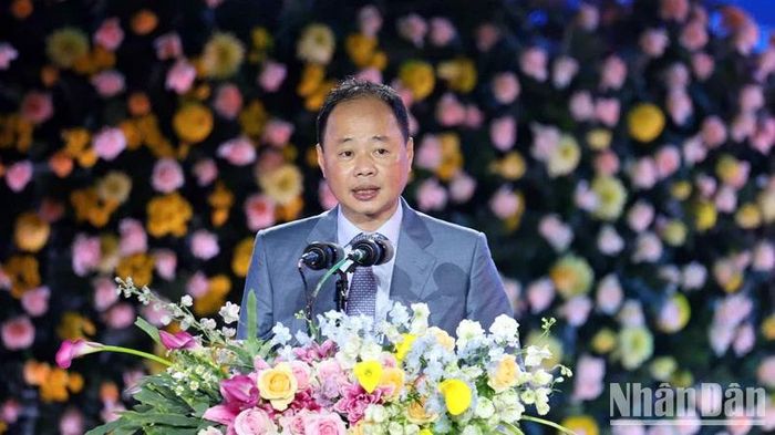 Chủ tịch Ủy ban nhân dân tỉnh Lâm Đồng Trần Hồng Thái phát biểu khai mạc.