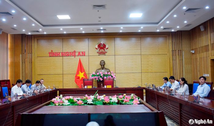 Các đại biểu dự Hội nghị toàn thể chương trình hỗ trợ quốc tế (ISG) 2024 tại điểm cầu Nghệ An. Ảnh: TH
