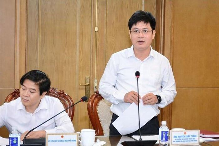  Vụ trưởng Vụ Giáo dục Trung học, Bộ GD-ĐT Nguyễn Xuân Thành phát biểu 
