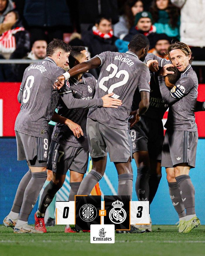 Real Madrid chờ lấy ngôi đầu từ tay Barca. Ảnh: Real Madrid
